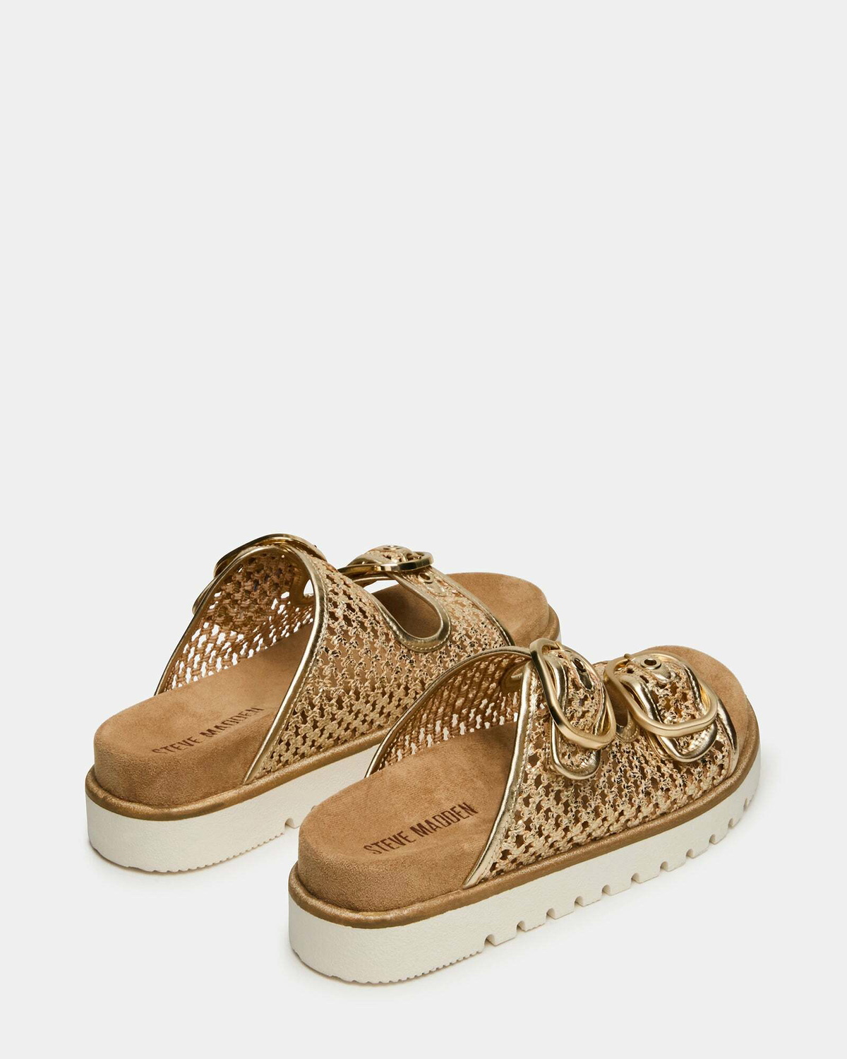 Steve Madden Shellby Sandals in Gold
