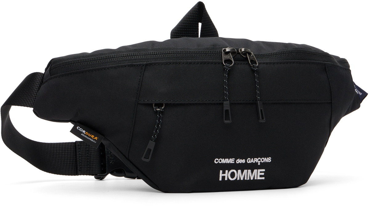 Comme des Garçons Homme Black Cordura Belt Bag