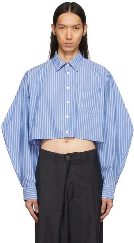 Photo: ADER error Blue Rene Cropped Shirt