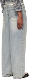 C2H4 Blue Disarray Baggy Jeans