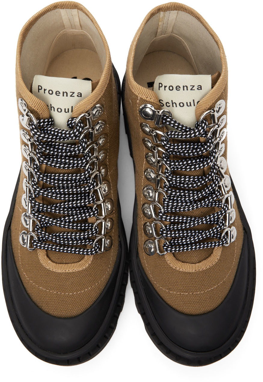 Proenza Schouler Brown City Lug Sole Boots Proenza Schouler