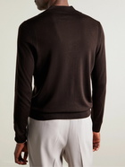 Paul Smith - Slim-Fit Merino Wool Polo Shirt - Brown