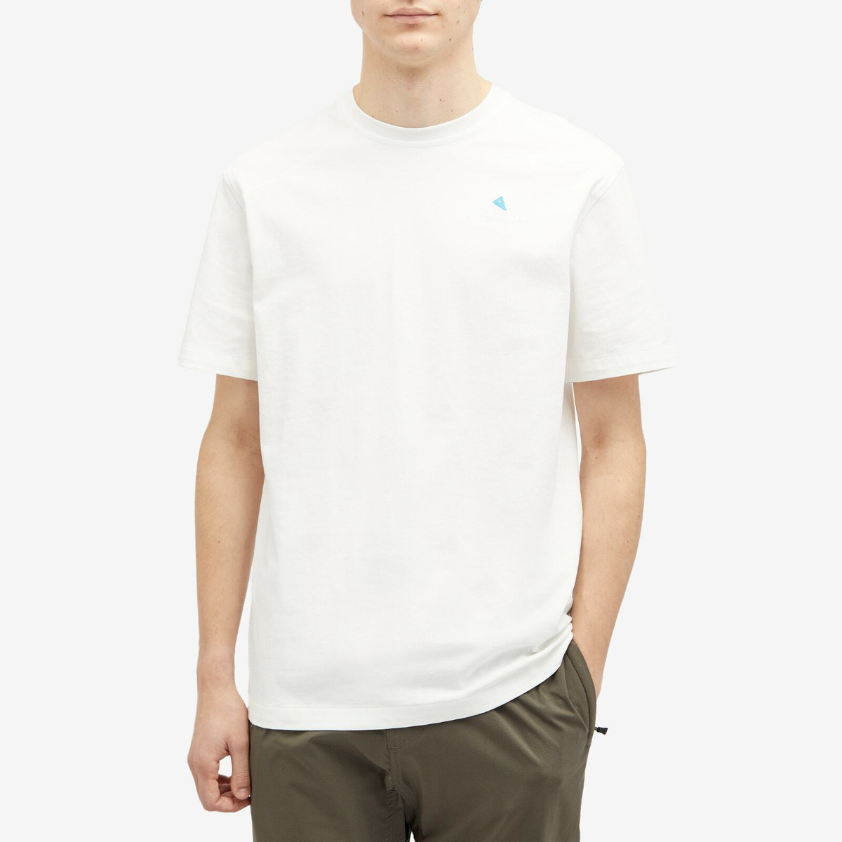 Klättermusen Men's Root Logo T-Shirt in Snow