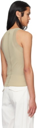 Dion Lee Taupe Sculpt Tank Top