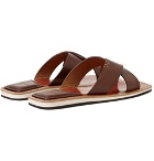 Berluti - Elio Patmos Leather Sandals - Men - Brown