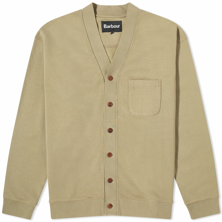 Photo: Barbour Men's Heritage + Donnington Cardigan in Bleached Olive
