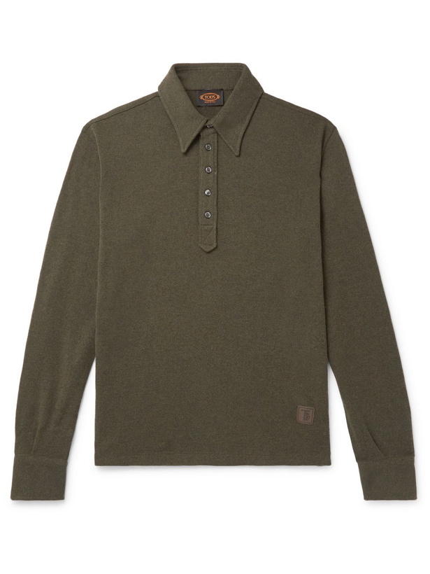 Photo: Tod's - Wool-Blend Polo Shirt - Green