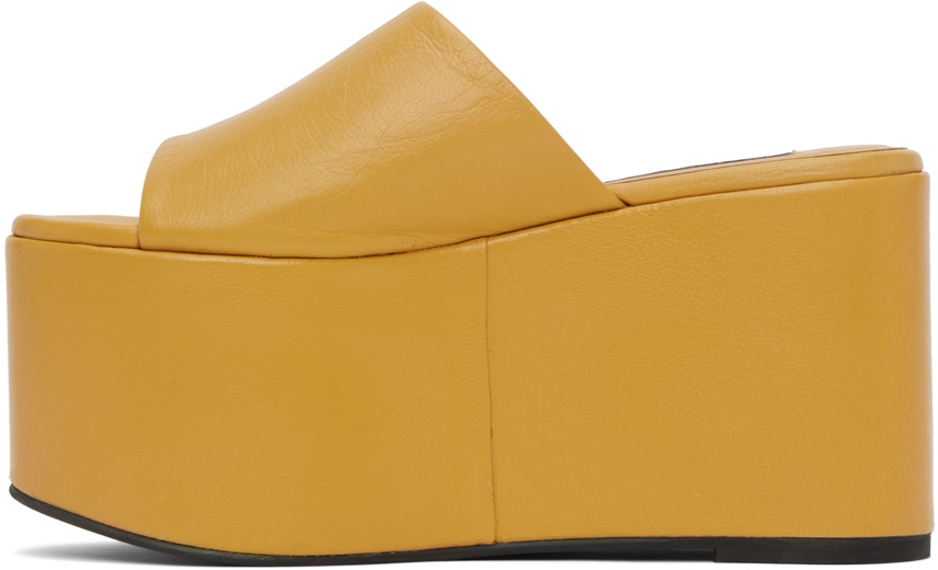 SIMONMILLER Yellow Blackout Platform Sandals