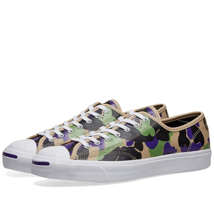 Photo: Converse Jack Purcell Archive Print Leather