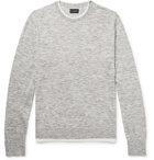 Club Monaco - Layered Mélange Cotton-Blend Sweater - Gray