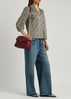 Paige Zoey Belted Wide-leg Jeans Blue