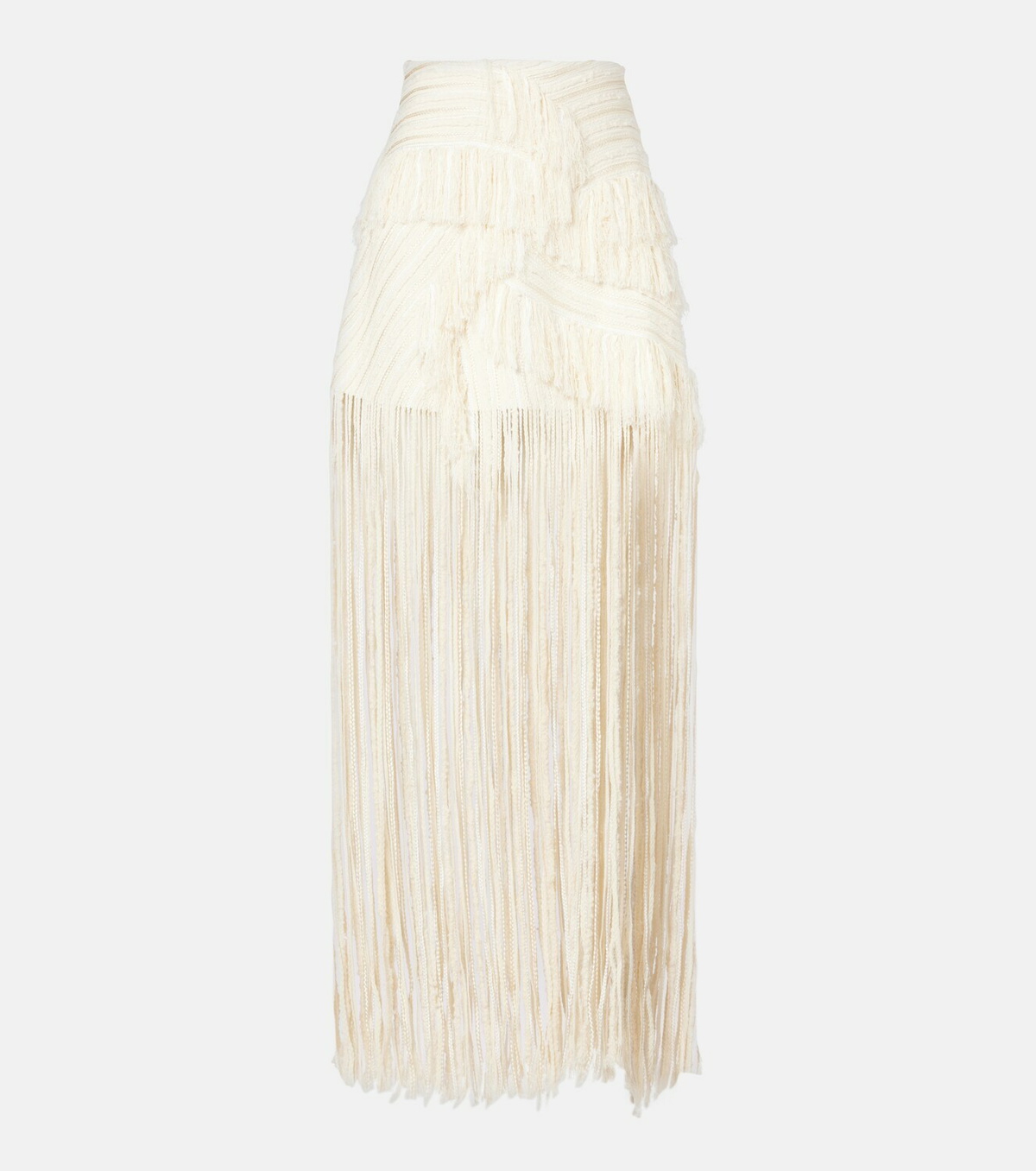 Xu Zhi Fringed maxi skirt