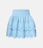 Melissa Odabash Riri broderie anglaise cotton miniskirt