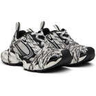 Balenciaga White & Black 3XL Extreme Laces Sneakers