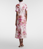 Erdem Floral cotton poplin shirt dress