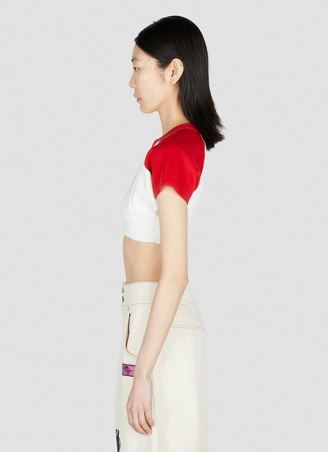 Meryll Rogge Cropped Baseball Top