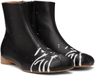 MM6 Maison Margiela Black Anatomic Boots