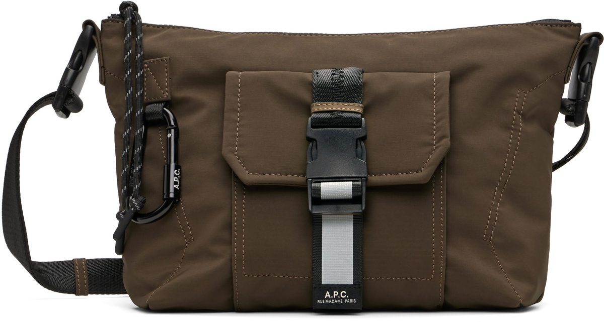 NO/FAITH STUDIOS Beige Denim Multipocket Bag