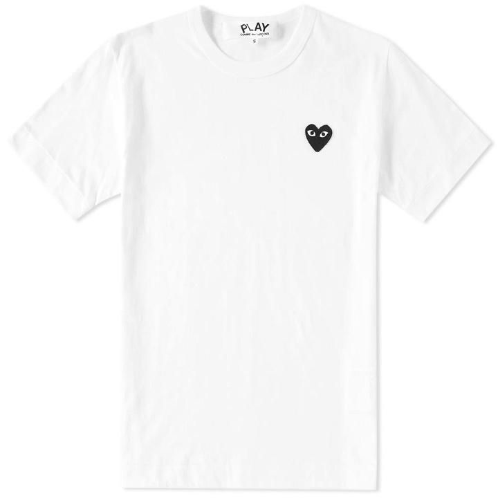 Photo: Comme des Garcons Play Basic Logo Tee