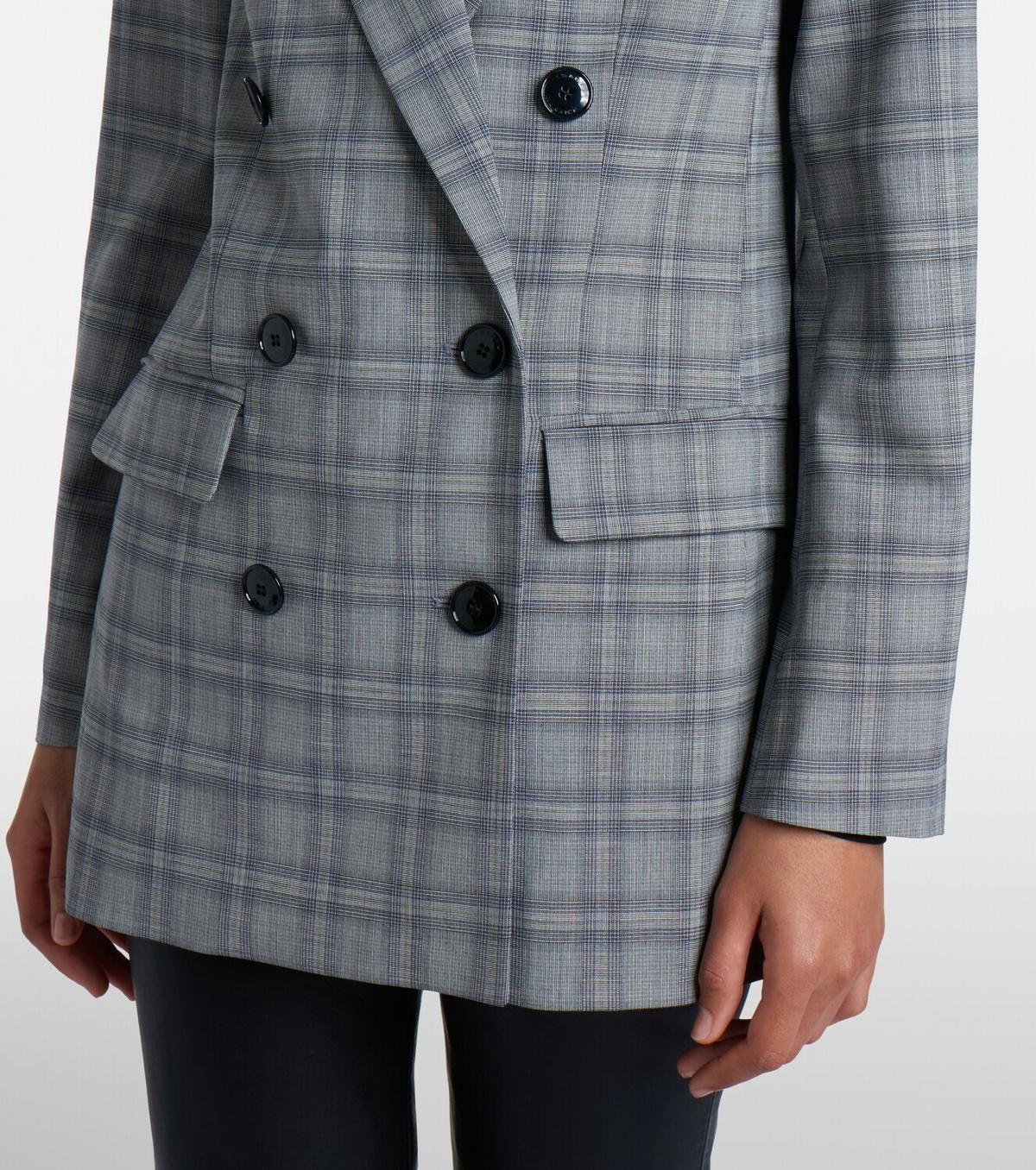 Isabel Marant Jevima Prince of Wales check wool-blend jacket