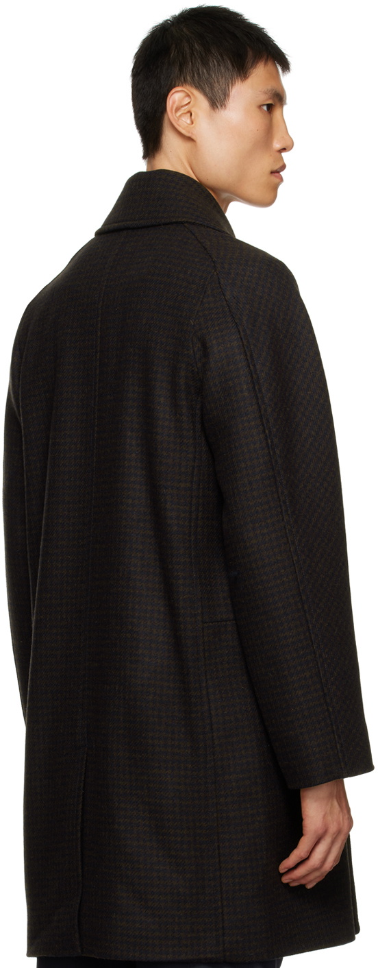 Officine Générale Navy & Brown Malone Coat