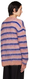 Marni Pink & Purple Striped Cardigan