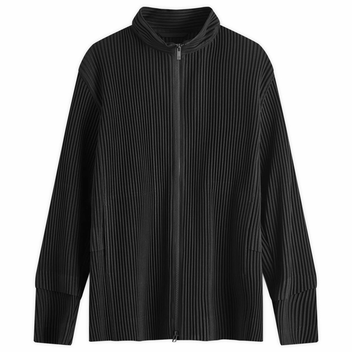 Photo: Homme Plissé Issey Miyake Men's Pleated Track Jacket in Black