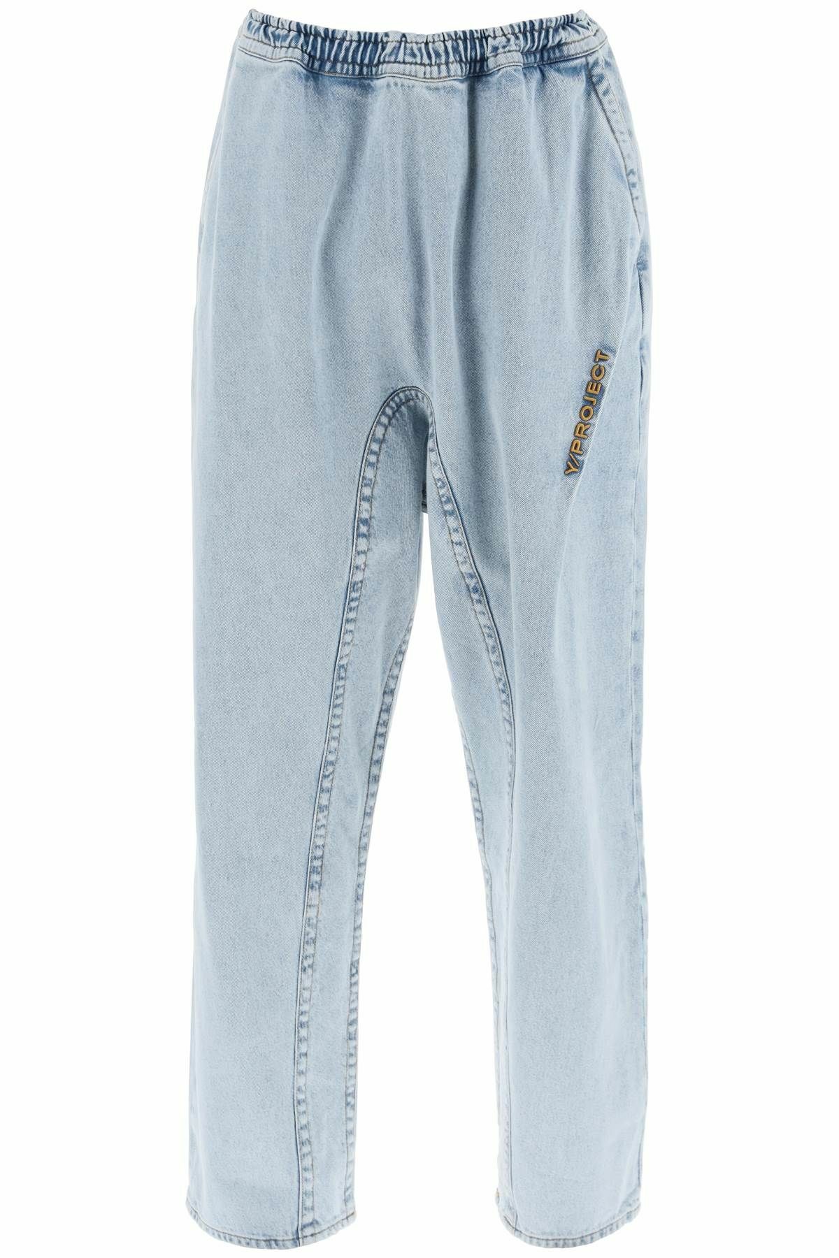 Y PROJECT double-stitched soufflé jeans Blue