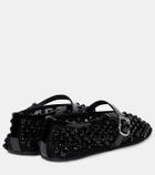 Alaïa Studded mesh Mary Jane flats