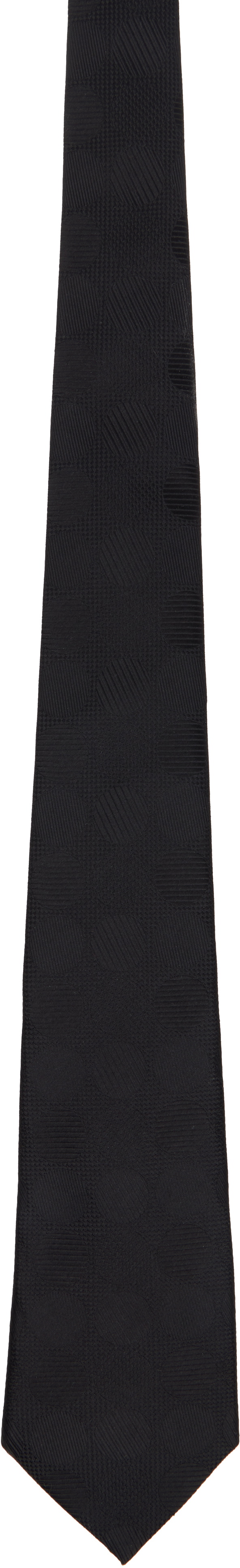 Comme des Garçons Homme Deux Black Dot Silk Tie