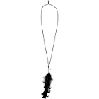 Ann Demeulemeester Black Goose Feather Necklace