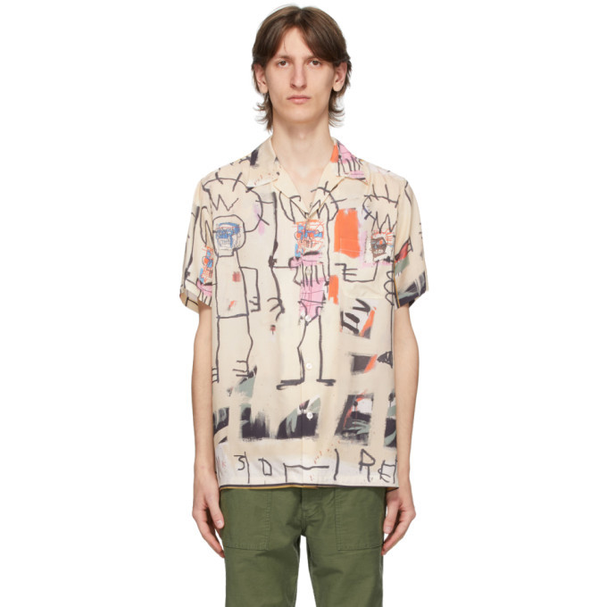 Wacko Maria Off-White Jean-Michel Basquiat Edition Hawaiian Shirt