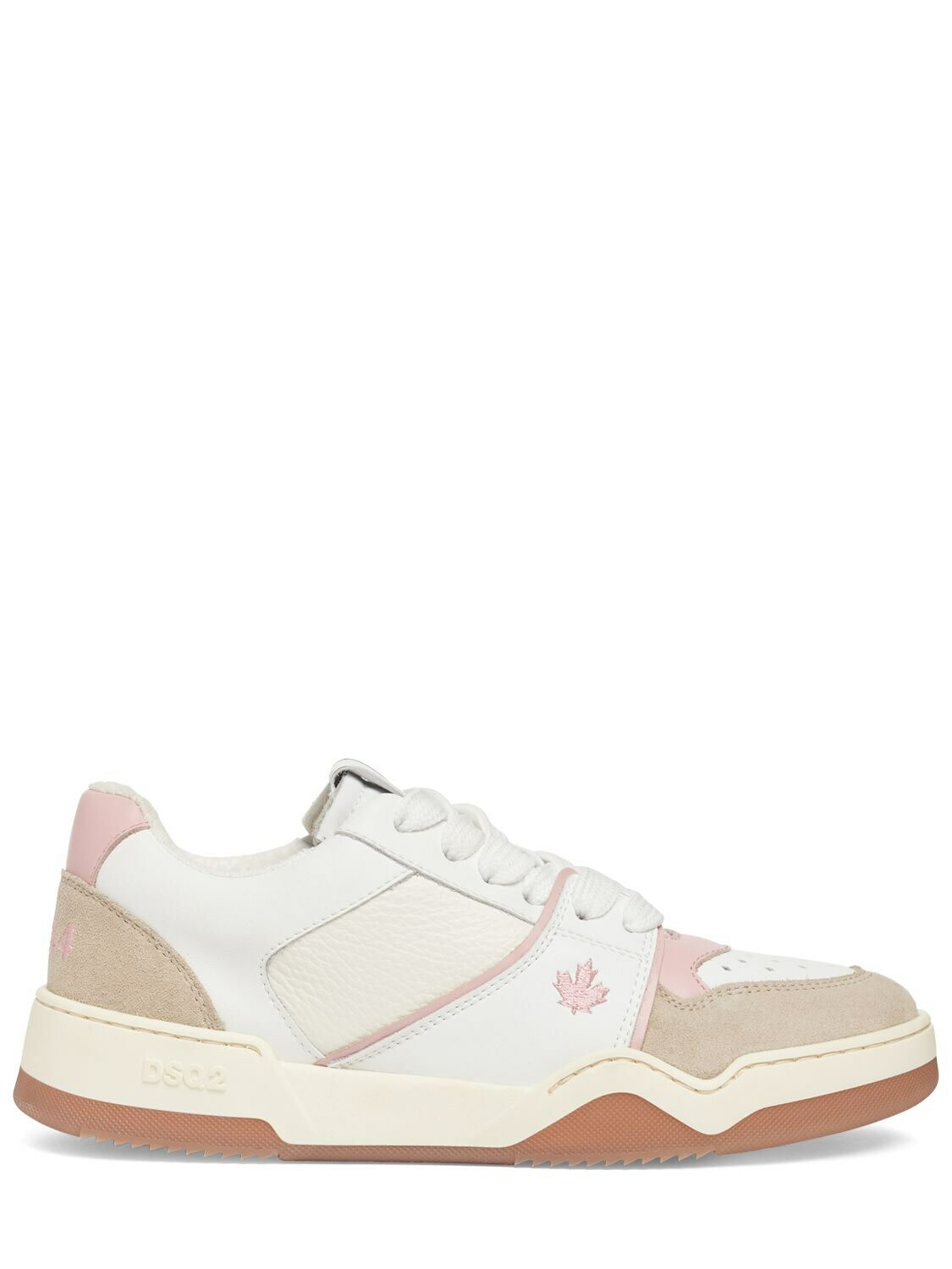 【関税込み】DSQUARED2 Spiker sneakers in smooth leather DSQUARED2 - Spiker Leather Sneakers Dsquared2