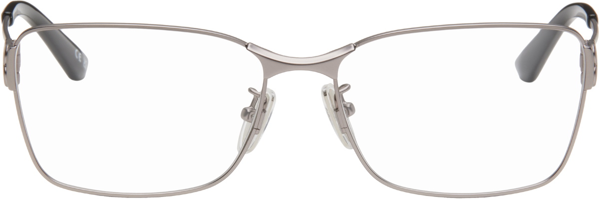 【関税込み】Balenciaga シルバー Mercury メタル メガネ Balenciaga: Silver Mercury Metal Glasses | SSENSE