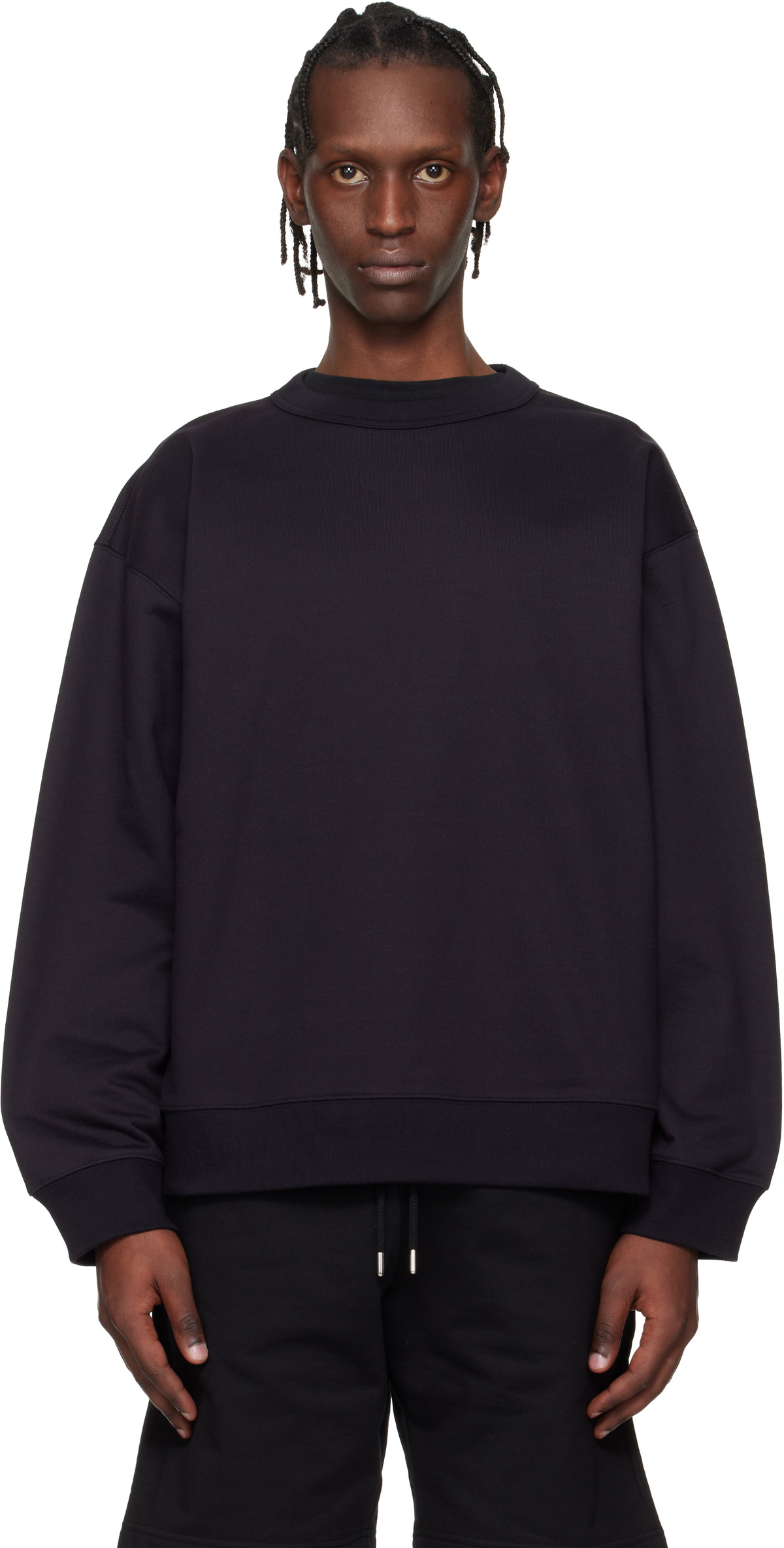 Dries Van Noten Navy Oversized Sweatshirt