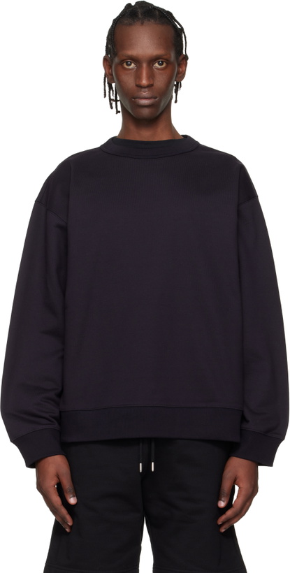 Photo: Dries Van Noten Navy Oversized Sweatshirt