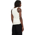LEMAIRE Off-White Ribbed Jersey Tank Top