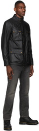 Belstaff Black Waxed Fieldmaster Jacket