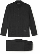 Desmond & Dempsey - Linen Pyjama Set - Black