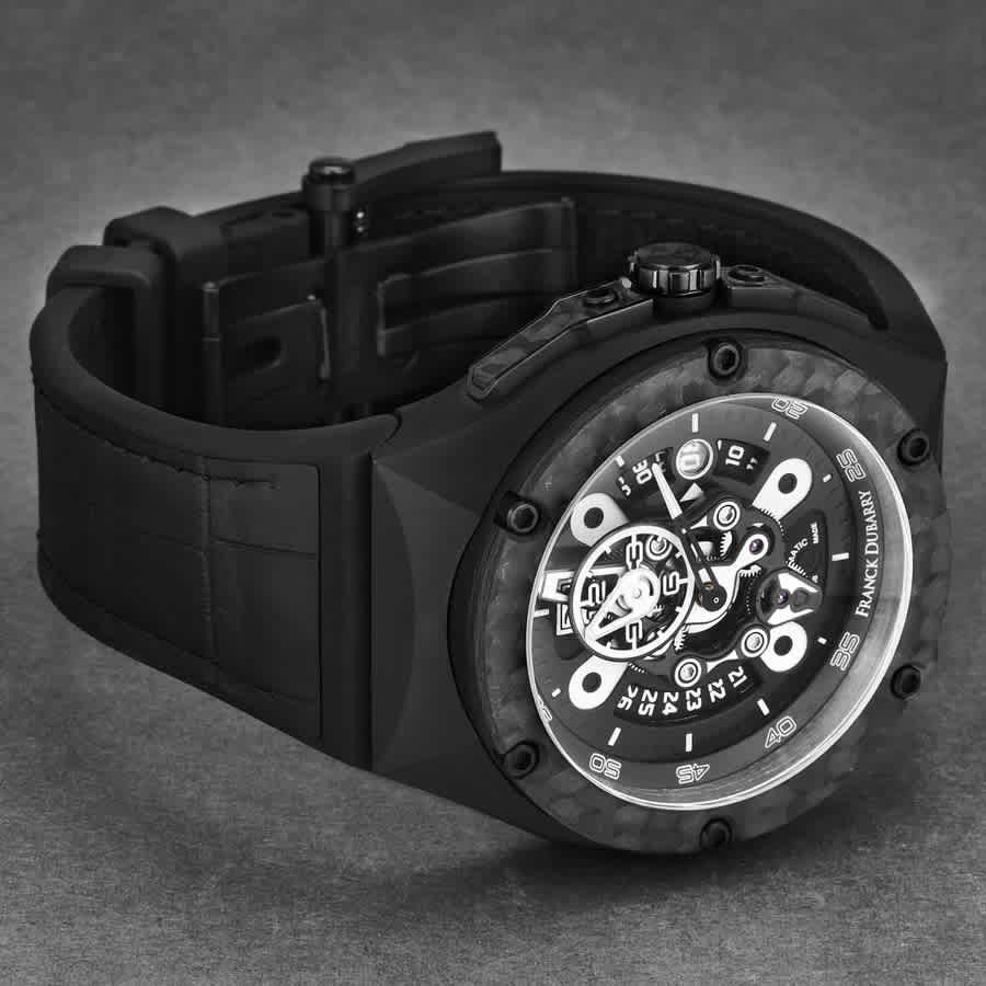 Franck Dubarry Crazy Wheel Automatic Black Dial Mens Watch CW-04-05