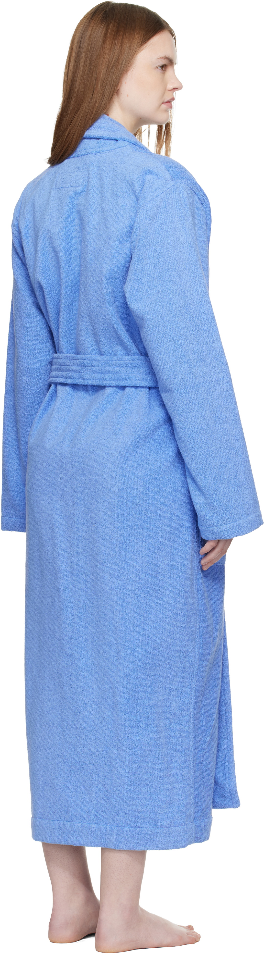 Tekla Blue Terry Classic Bathrobe