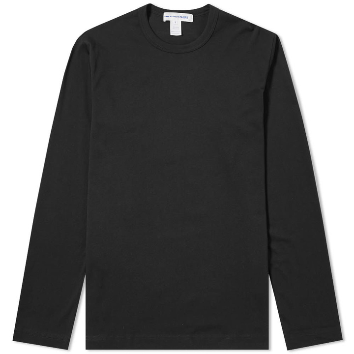 Photo: Comme des Garcons SHIRT Long Sleeve Classic Logo Tee Black