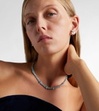 Kamyen Polka Dots 18kt white gold and enamel necklace with diamonds