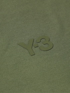 Y-3 - Logo-Print Cotton-Piqué Polo Shirt - Green