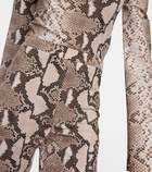 Stella McCartney Snake-print flared pants