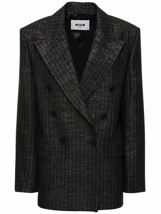 Photo: MSGM - Double Breasted Wool Blend Jacket