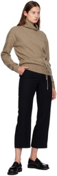 LE17SEPTEMBRE Beige Waist String Turtleneck