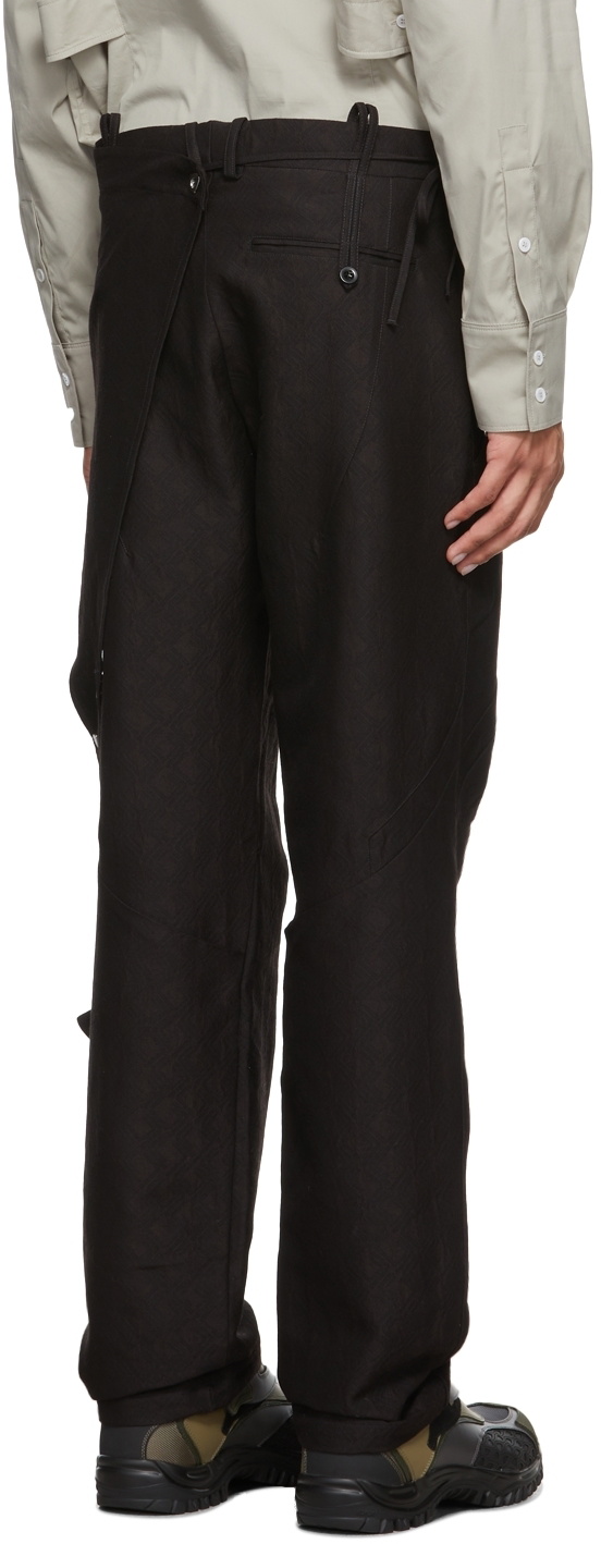 Kiko Kostadinov Brown Dorset Apron Trousers Kiko Kostadinov