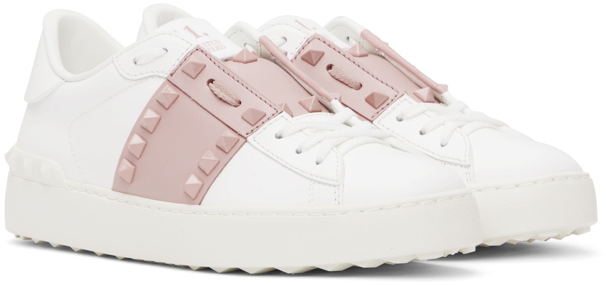 VALENTINO ホワイト ピンク スニーカー ヴァレンティノ VALENTINO スニーカー 靴 レディース シューズ