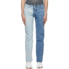 Maison Margiela Blue Spliced Jeans